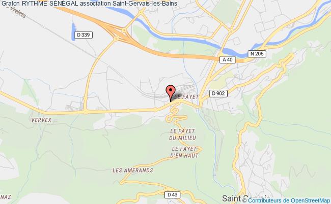 plan association Rythme SÉnÉgal Saint-Gervais-les-Bains