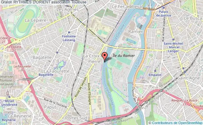 plan association Rythmes D'orient Toulouse