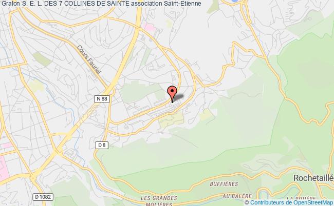 plan association S. E. L. Des 7 Collines De Sainte Saint-Étienne