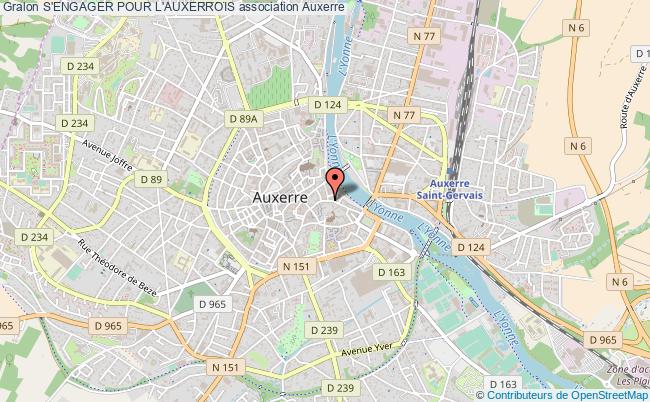 plan association S'engager Pour L'auxerrois Auxerre
