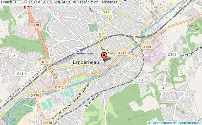 plan association S'illustrer A Landerneau (sial) Landerneau