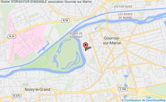 plan association S'orienter Ensemble Gournay-sur-Marne