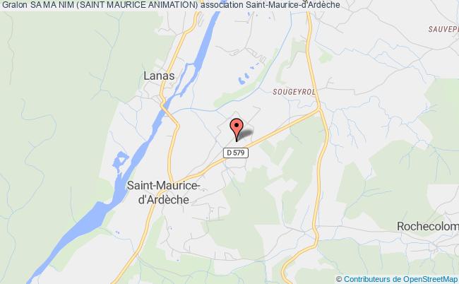 plan association Sa Ma Nim (saint Maurice Animation) Saint-Maurice-d'Ardèche