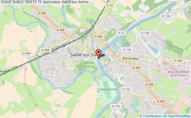 plan association Sable Darts 72 Sablé-sur-Sarthe