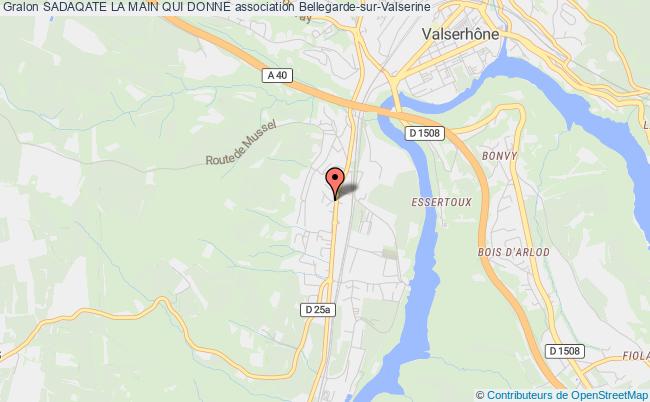plan association Sadaqate La Main Qui Donne Bellegarde-sur-Valserine