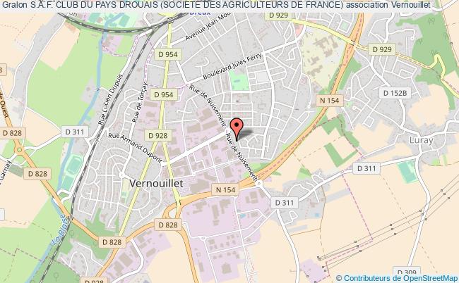 plan association S.a.f. Club Du Pays Drouais (societe Des Agriculteurs De France) Vernouillet
