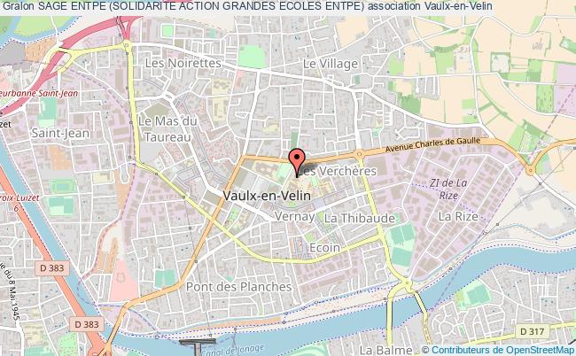 plan association Sage Entpe (solidarite Action Grandes Ecoles Entpe) Vaulx-en-Velin