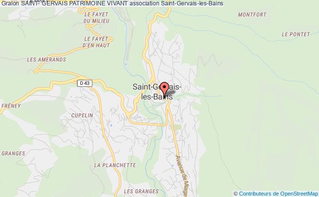 plan association Saint- Gervais Patrimoine Vivant Saint-Gervais-les-Bains