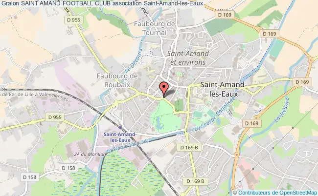 plan association Saint Amand Football Club Saint-Amand-les-Eaux
