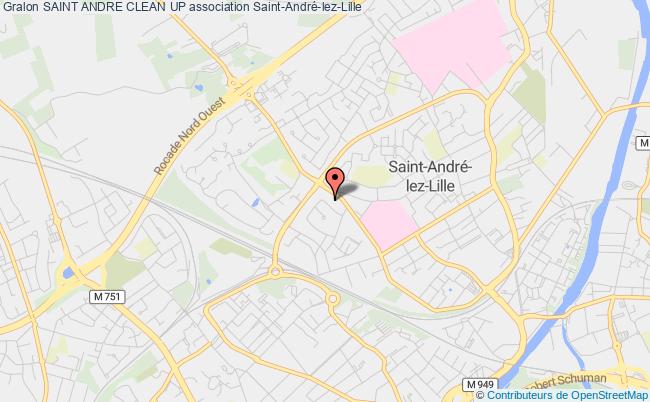 plan association Saint Andre Clean Up Saint-André-lez-Lille
