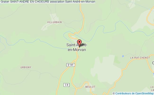 plan association Saint-andre En Choeurs Saint-André-en-Morvan
