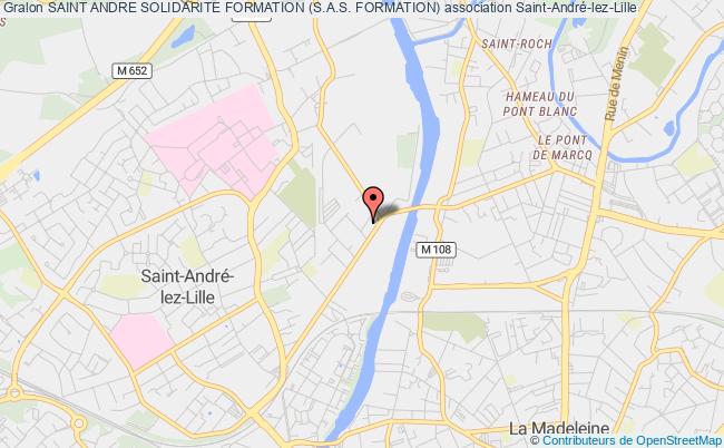 plan association Saint Andre Solidarite Formation (s.a.s. Formation) Saint-André-lez-Lille