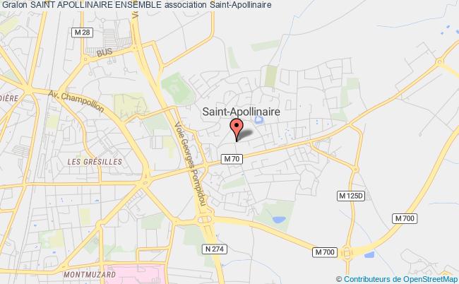 plan association Saint Apollinaire Ensemble Saint-Apollinaire