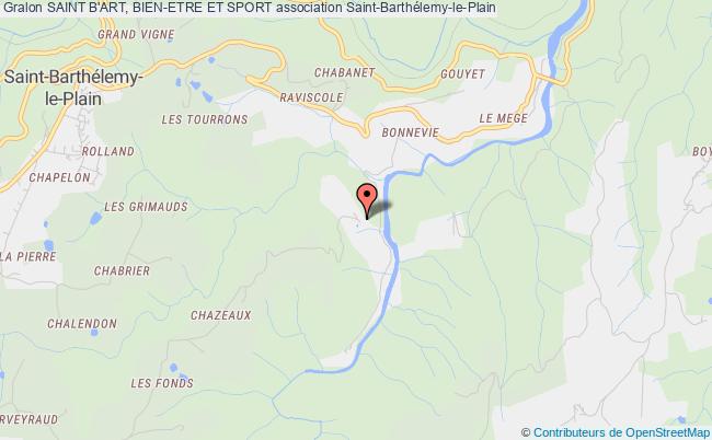 plan association Saint B'art, Bien-etre Et Sport Saint-Barthélemy-le-Plain