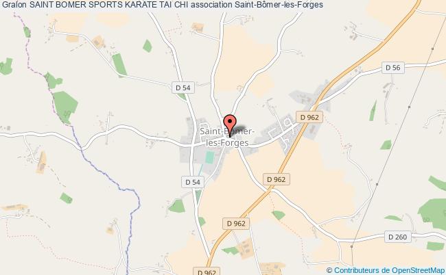 plan association Saint Bomer Sports Karate Tai Chi Saint-Bômer-les-Forges