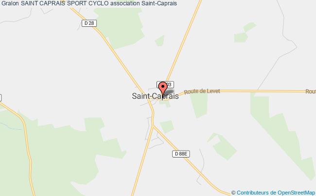 plan association Saint Caprais Sport Cyclo Saint-Caprais