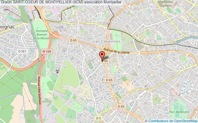 plan association Saint-coeur De Montpellier (scm) Montpellier