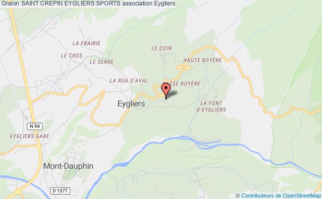 plan association Saint Crepin Eygliers Sports Eygliers