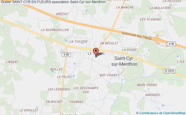 plan association Saint Cyr En Fleurs Saint-Cyr-sur-Menthon