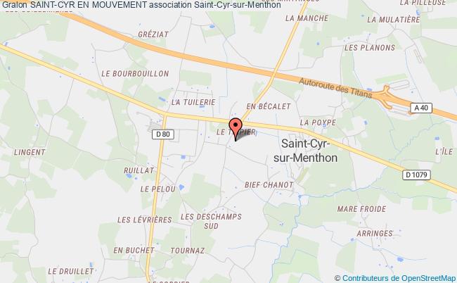plan association Saint-cyr En Mouvement Saint-Cyr-sur-Menthon