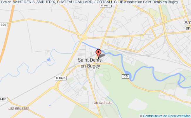 plan association Saint Denis, Ambutrix, Chateau-gaillard, Football Club Saint-Denis-en-Bugey