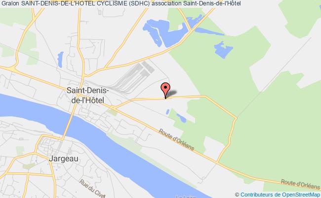 plan association Saint-denis-de-l'hotel Cyclisme (sdhc) Saint-Denis-de-l'Hôtel