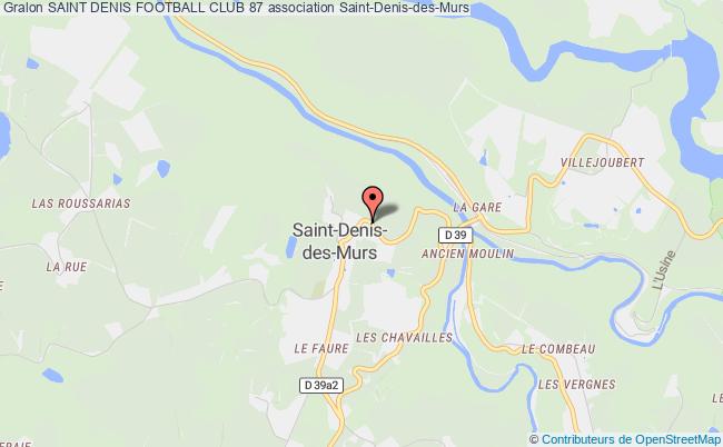 plan association Saint Denis Football Club 87 Saint-Denis-des-Murs