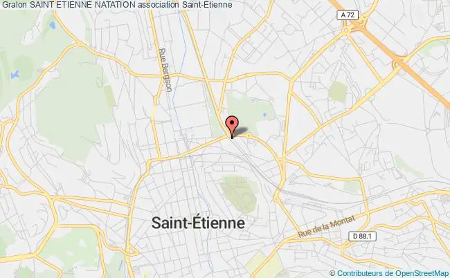 plan association Saint Etienne Natation Saint-Étienne