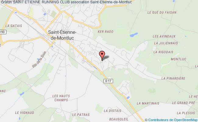 plan association Saint Etienne Running Club Saint-Étienne-de-Montluc