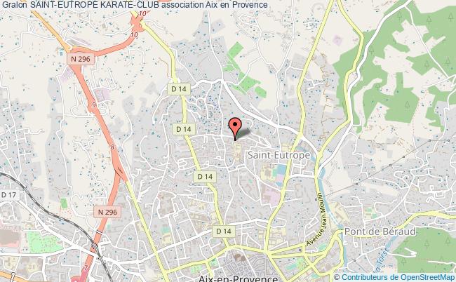 plan association Saint-eutrope Karate-club Aix-en-Provence