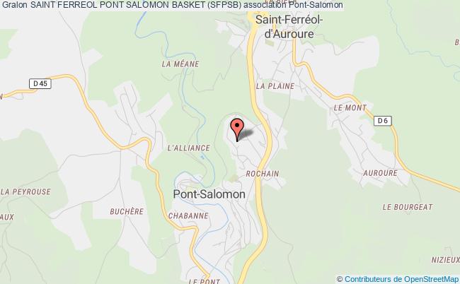 plan association Saint Ferreol Pont Salomon Basket (sfpsb) Pont-Salomon