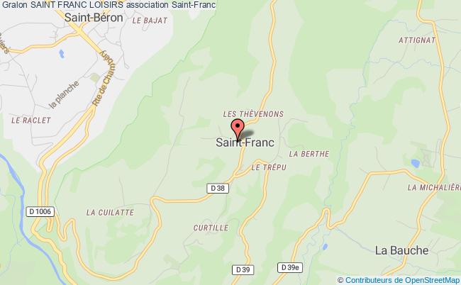 plan association Saint Franc Loisirs Saint-Franc
