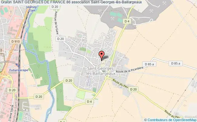 plan association Saint Georges De France 86 Saint-Georges-lès-Baillargeaux