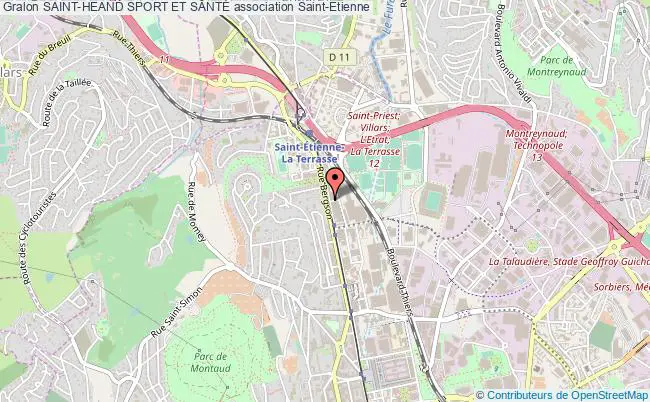 plan association Saint-heand Sport Et SantÉ Saint-Étienne