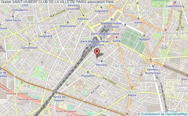 plan association Saint Hubert Club De La Ville De Paris Paris