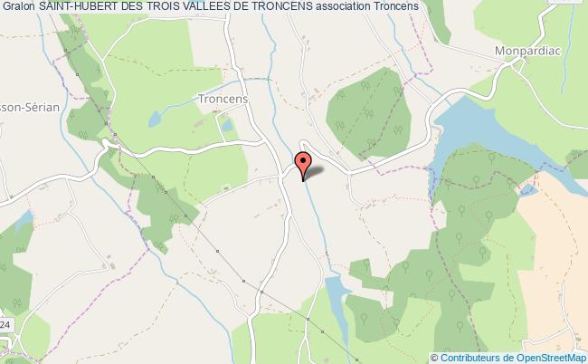 plan association Saint-hubert Des Trois Vallees De Troncens Troncens