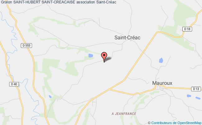 plan association Saint-hubert Saint-creacaise Saint-Créac