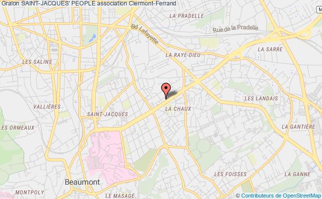 plan association Saint-jacques' People Clermont-Ferrand