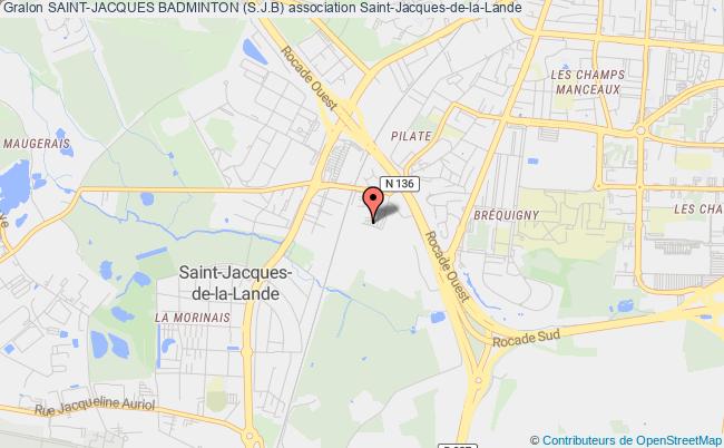 plan association Saint-jacques Badminton (s.j.b) Saint-Jacques-de-la-Lande
