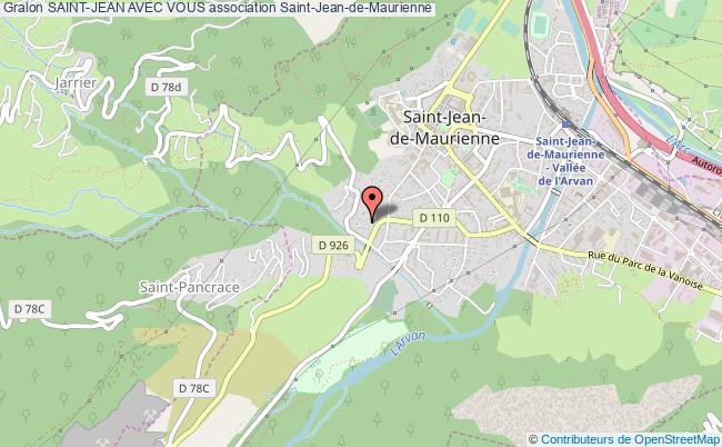 plan association Saint-jean Avec Vous Saint-Jean-de-Maurienne