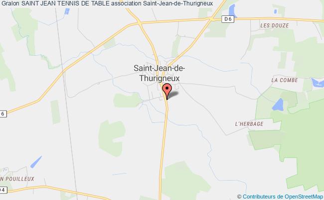 plan association Saint Jean Tennis De Table Saint-Jean-de-Thurigneux