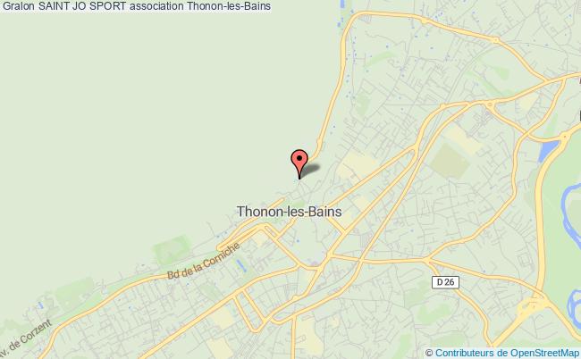 plan association Saint Jo Sport Thonon-les-Bains