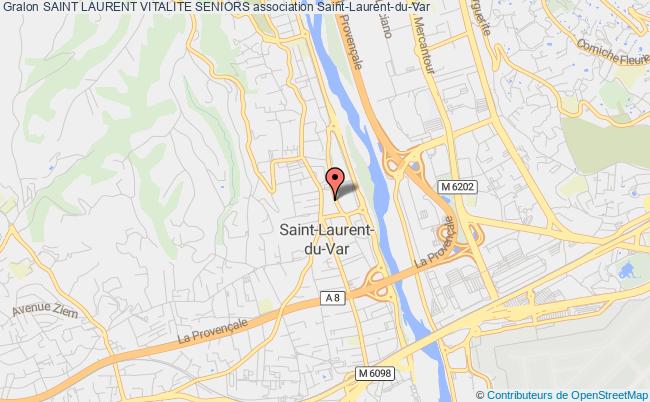 plan association Saint Laurent Vitalite Seniors Saint-Laurent-du-Var
