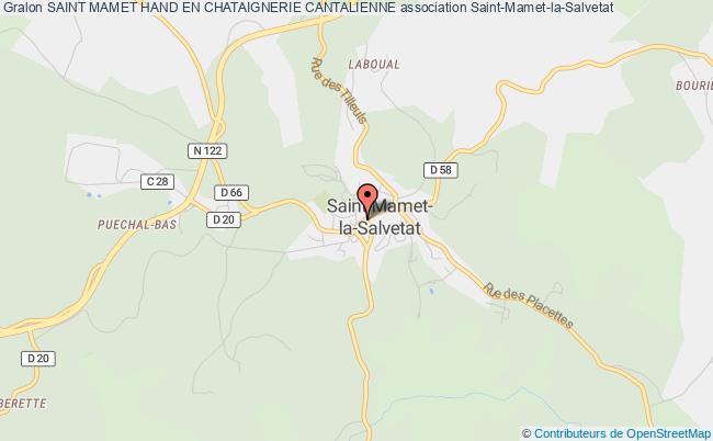plan association Saint Mamet Hand En Chataignerie Cantalienne Saint-Mamet-la-Salvetat