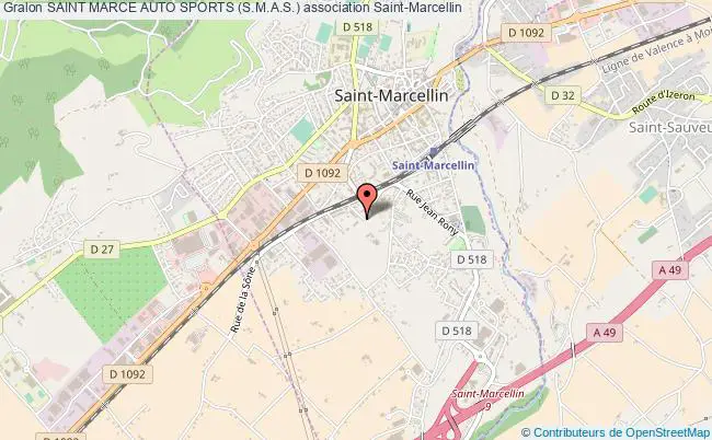 plan association Saint Marce Auto Sports (s.m.a.s.) Saint-Marcellin