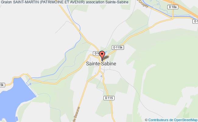 plan association Saint-martin (patrimoine Et Avenir) Sainte-Sabine