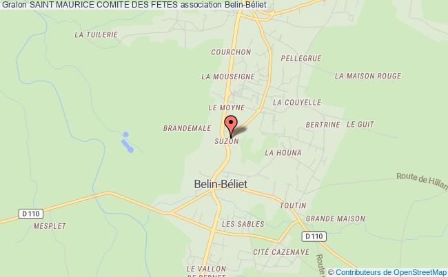 plan association Saint Maurice Comite Des Fetes Belin-Béliet