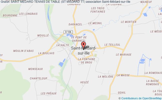plan association Saint Medard Tennis De Table (st Medard Tt) Saint-Médard-sur-Ille