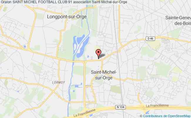 plan association Saint Michel Football Club 91 Saint-Michel-sur-Orge