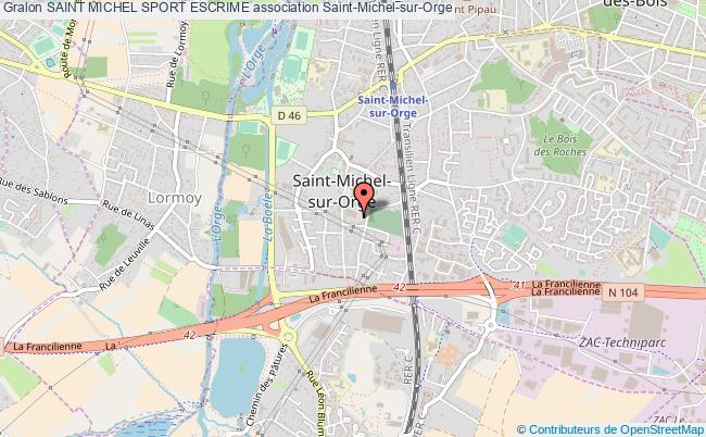 plan association Saint Michel Sport Escrime Saint-Michel-sur-Orge